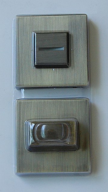Rozeta WC Thea bronz - Kliky, okenní a dveřní kování, panty Kování dveřní Kování dveřní rozety, kličky